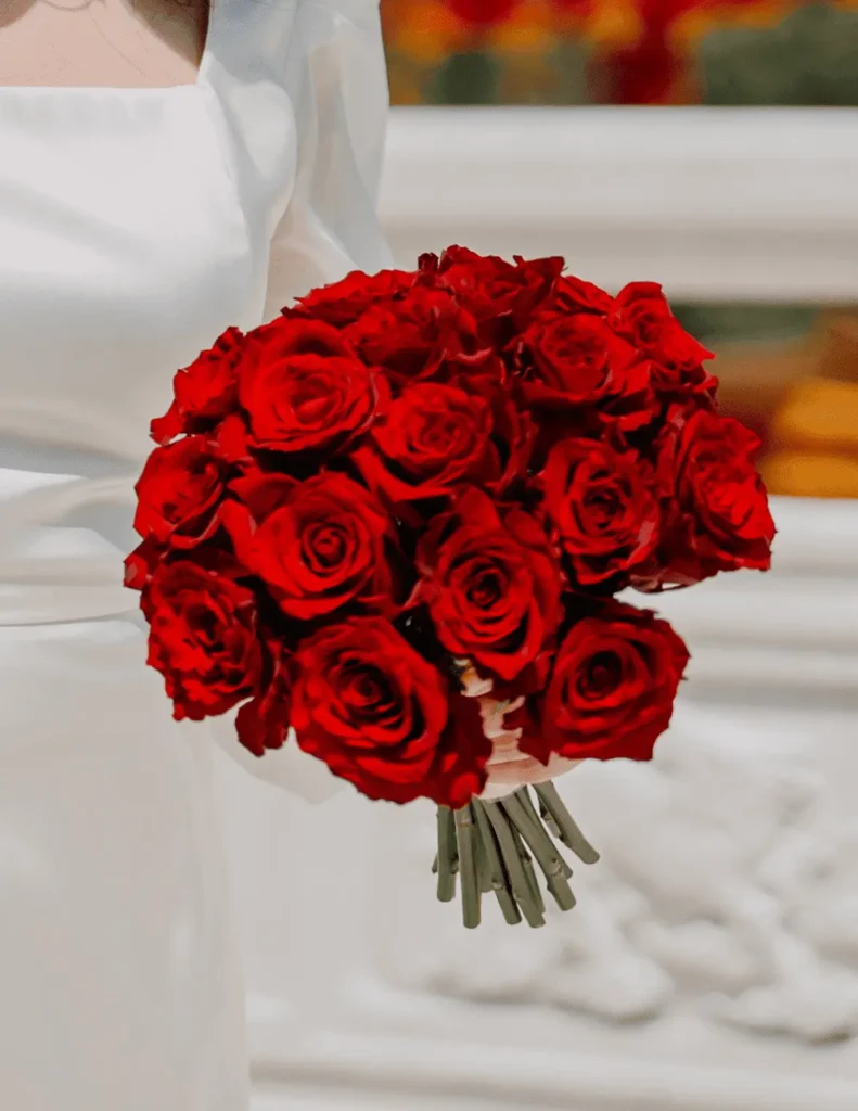 Red Rose Wedding Bouquet 2