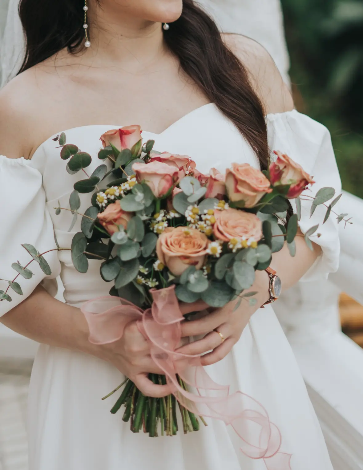 cappuccino rose bridal bouquet