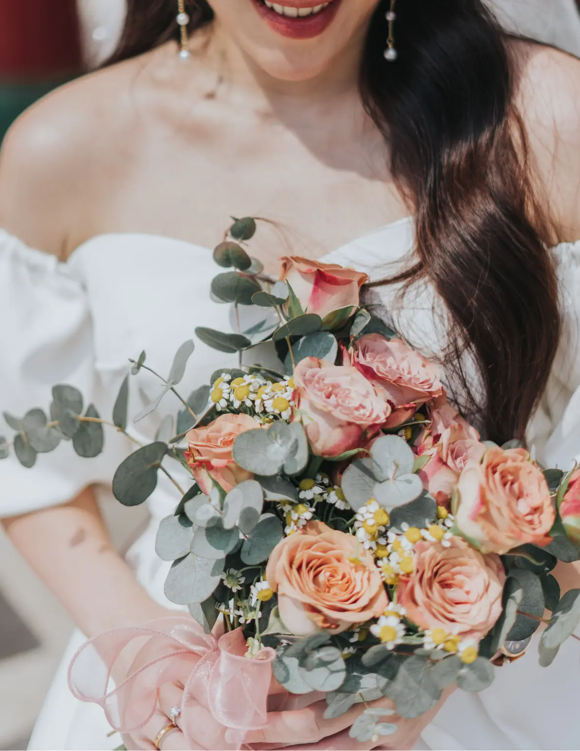 cappuccino rose bridal bouquet