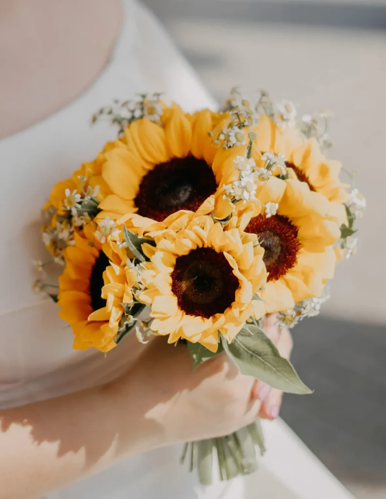 sunflower bridal bouquet